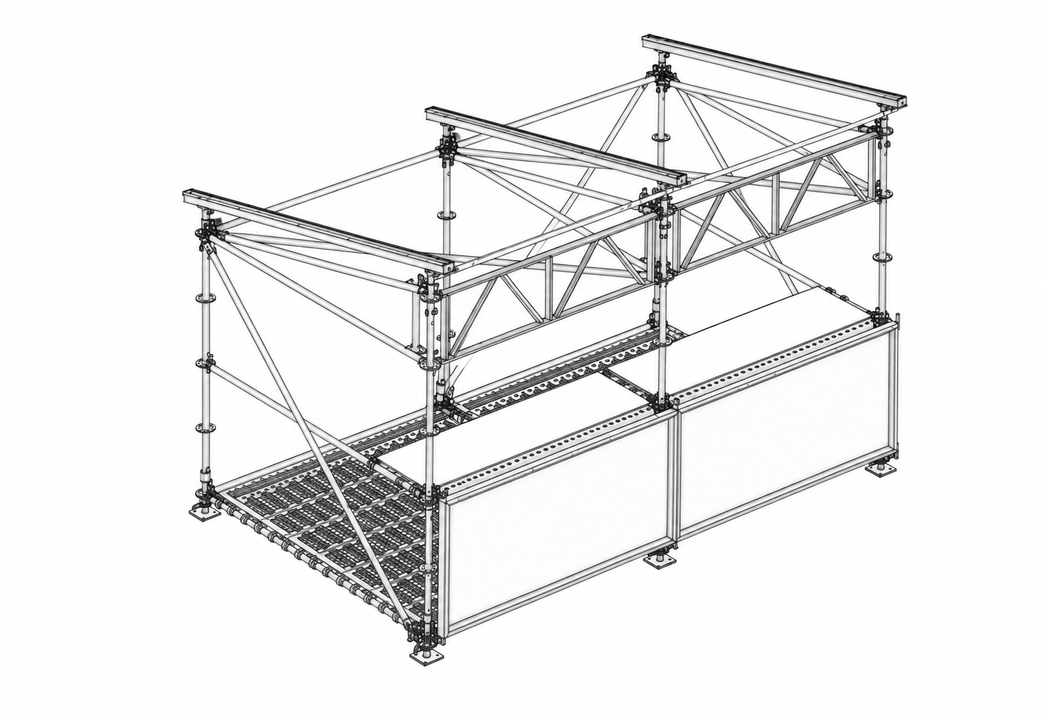 Layher Scaffold — Constructions available for event hire from HiRent