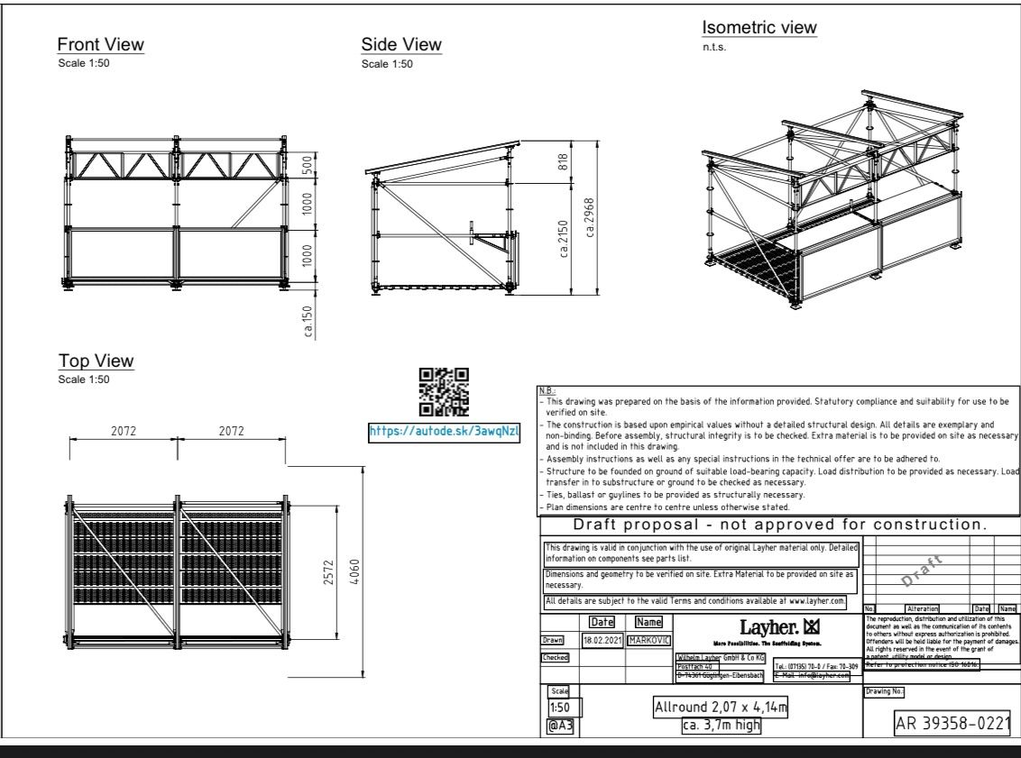 Pergola — Constructions available for event hire from HiRent